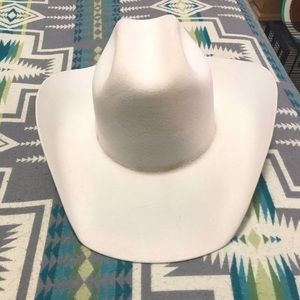 White felt hat
